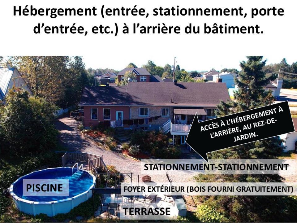 Au Pied Des Monts-Valin, Hebergement Touristique Saint-Honoré Exterior foto